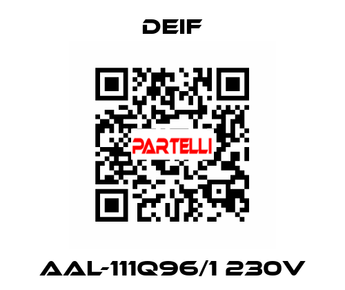 AAL-111Q96/1 230V Deif