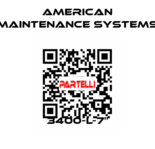 3400-L-7" American Maintenance Systems