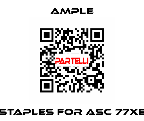 staples for ASC 77XE Ample