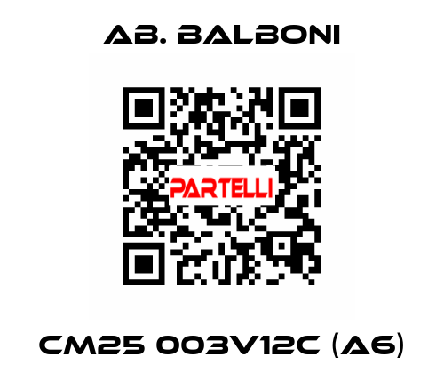CM25 003V12c (A6) AB. BALBONI