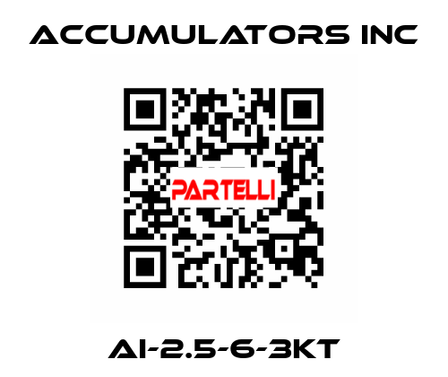 AI-2.5-6-3KT ACCUMULATORS INC