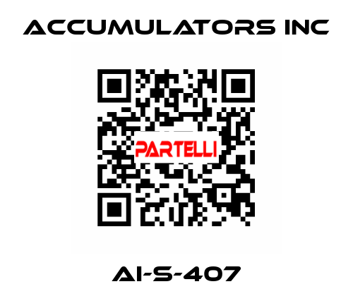 AI-S-407 ACCUMULATORS INC