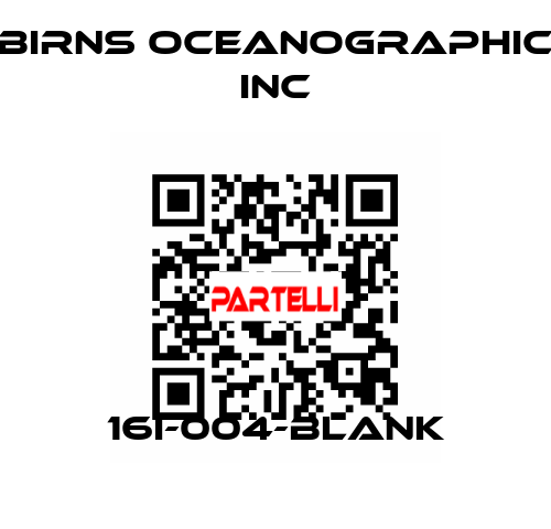 16I-004-BLANK BIRNS OCEANOGRAPHIC INC