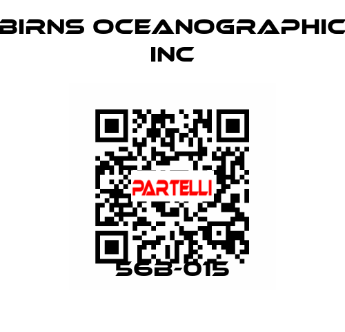 56B-015 BIRNS OCEANOGRAPHIC INC