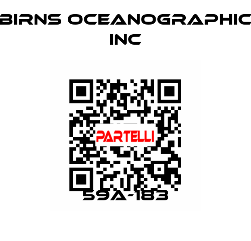 59A-183 BIRNS OCEANOGRAPHIC INC
