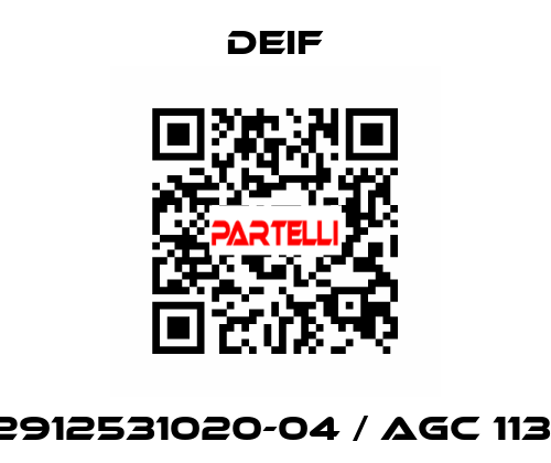 2912531020-04 / AGC 113  Deif