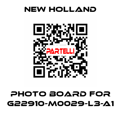 Photo Board for G22910-M0029-L3-A1 New Holland