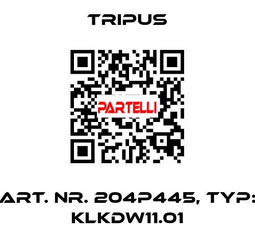 art. nr. 204P445, typ: KLKDW11.01 Tripus