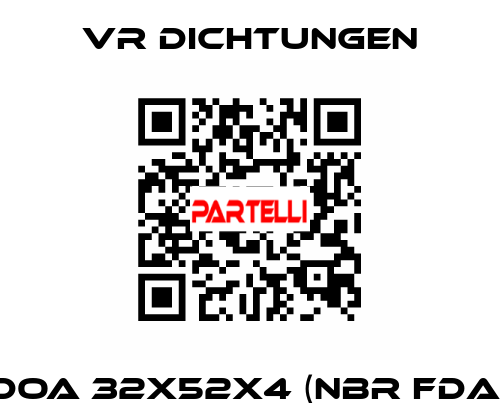DOA 32x52x4 (NBR FDA) VR Dichtungen