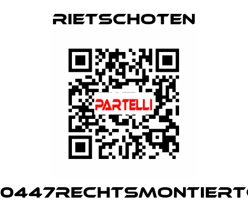 300/45910447RECHTSMONTIERTGMRSP/T RIETSCHOTEN