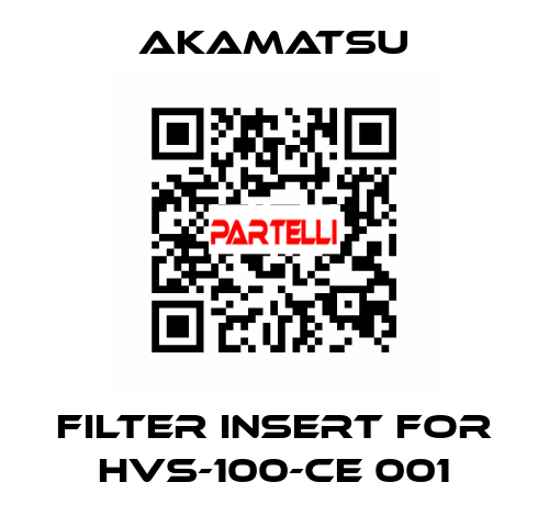 filter insert for HVS-100-CE 001 Akamatsu