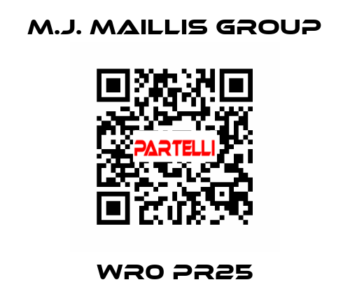 WR0 PR25 M.J. MAILLIS GROUP