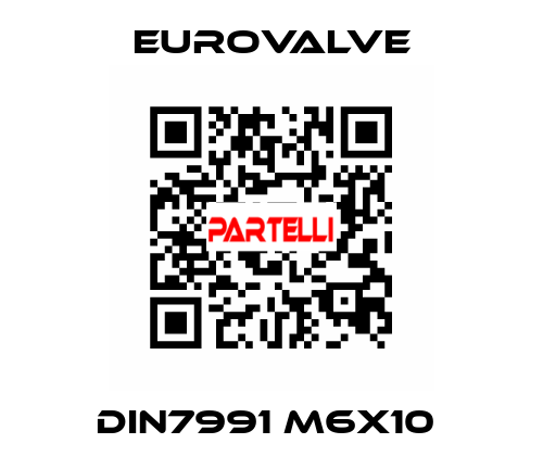 DIN7991 M6X10  Eurovalve