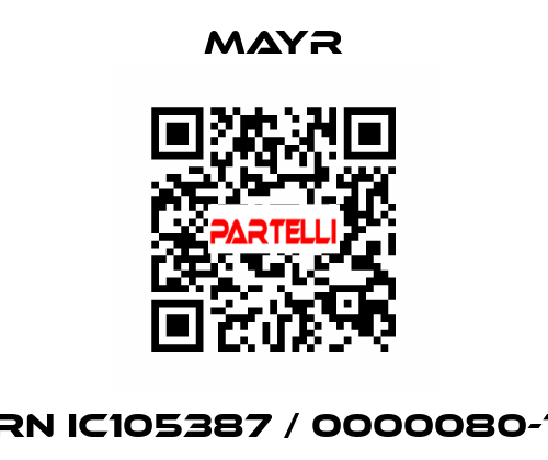 RN IC105387 / 0000080-1 Mayr