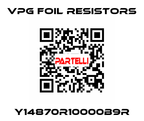 Y14870R10000B9R VPG Foil Resistors