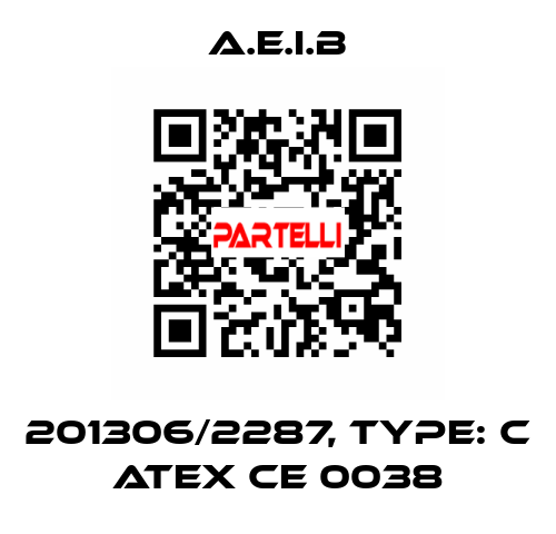 201306/2287, Type: C ATEX CE 0038 A.E.I.B