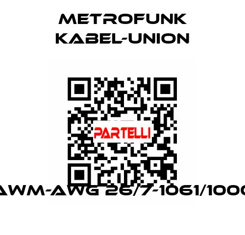 AWM-AWG 26/7-1061/1000 METROFUNK KABEL-UNION