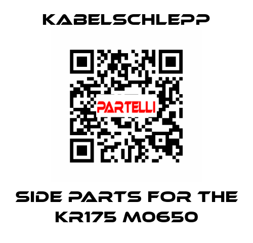side parts for the KR175 M0650 KabelSchlepp
