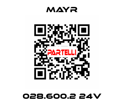 028.600.2 24V Mayr