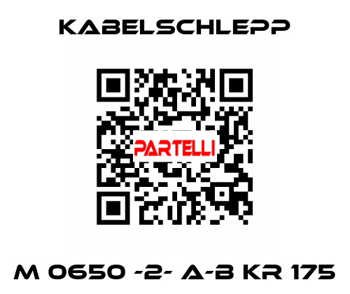 M 0650 -2- A-B KR 175 KabelSchlepp