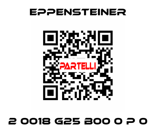 2 0018 G25 B00 0 P 0 Eppensteiner