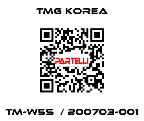 TM-W5S  / 200703-001 TMG Korea