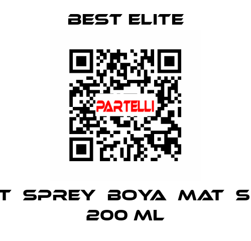 LIGHT	SPREY	BOYA	MAT	SIYAH  200 ml Best Elite