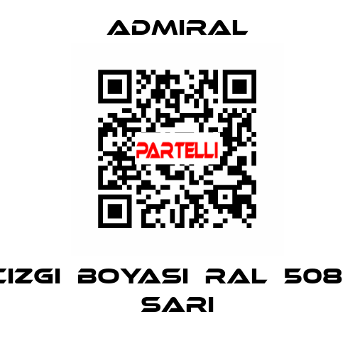 YOL	CIZGI	BOYASI	RAL	508	TAKSI SARI admiral
