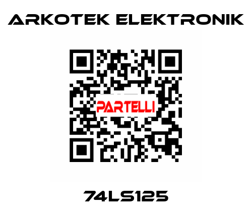 74LS125 Arkotek Elektronik