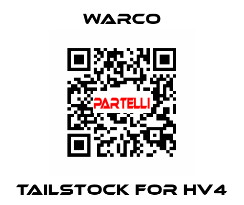 Tailstock for HV4 warco