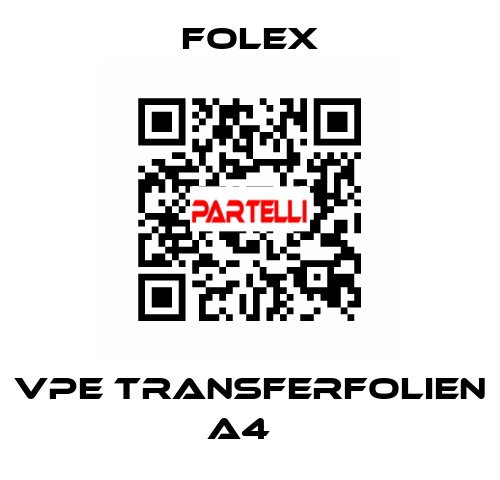 VPE Transferfolien A4   Folex