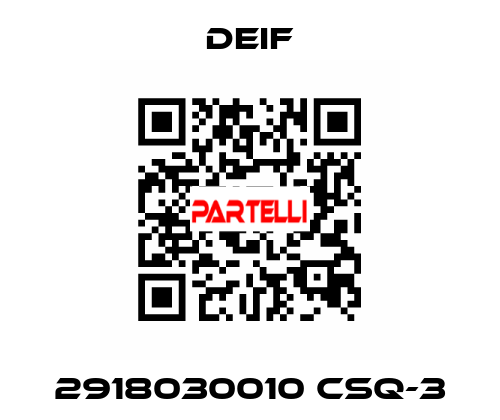 2918030010 CSQ-3 Deif