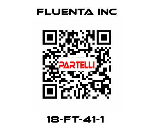 18-FT-41-1  Fluenta Inc
