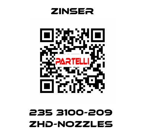 235 3100-209  ZHD-nozzles  Zinser