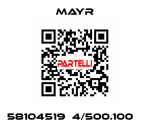 58104519  4/500.100    Mayr