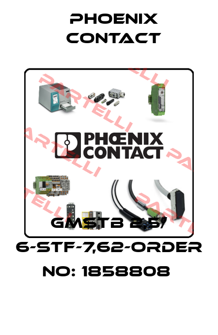 GMSTB 2,5/ 6-STF-7,62-ORDER NO: 1858808  Phoenix Contact