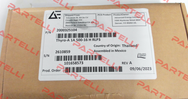 THYRO-A 1A 500-16 HRLP3 ADVANCED ENERGY