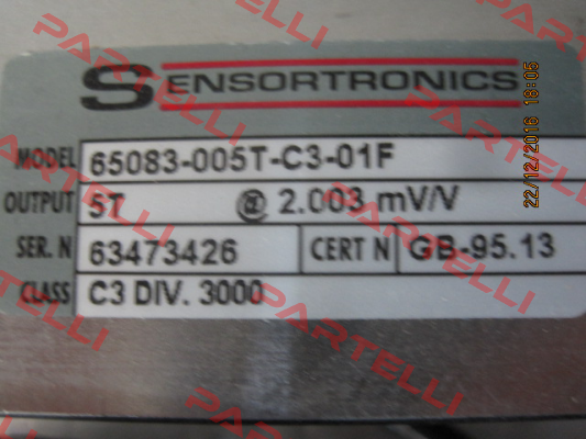 65083-CS-5000kg- 3124M Sensortronics