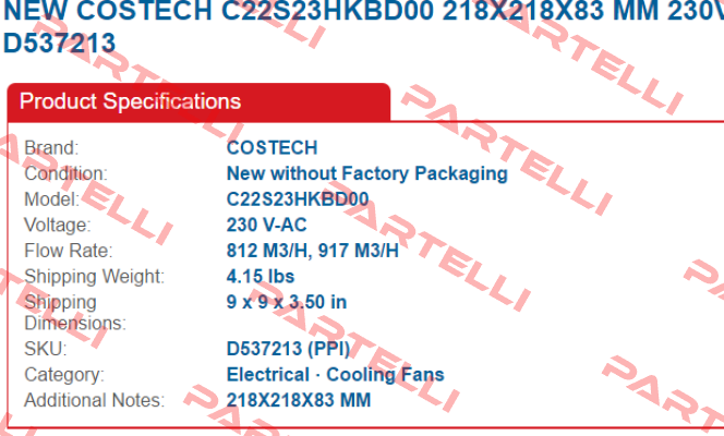 C22s23hkbd00  Costech