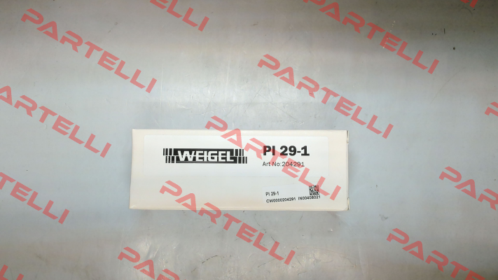 PI 29-1 / 644.0291 Weigel