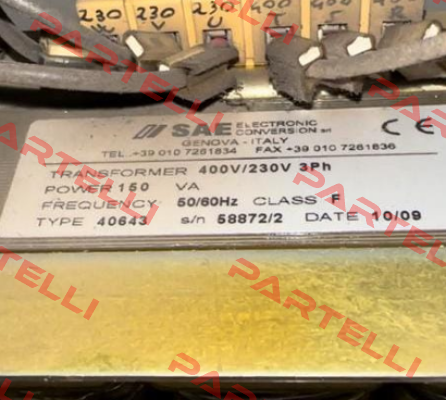 40643-T00 SAE – Electronic Conversion