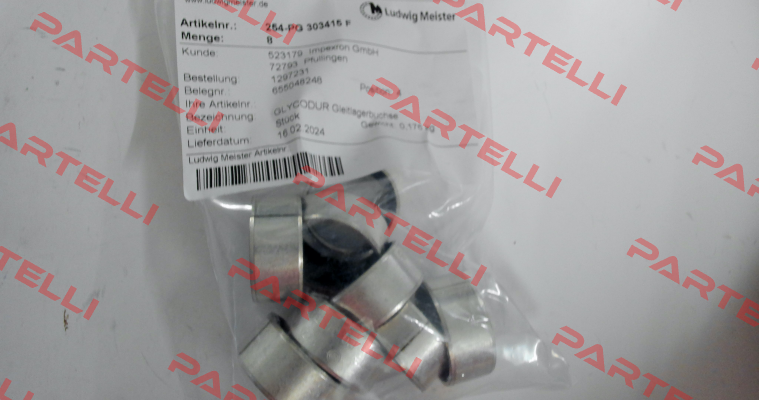 F16005101 - 254PG 303415 3 F Glycodur