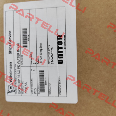 773156 Unitor Chemicals