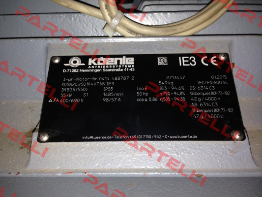 KDGN2C 250 M 4 KT NV IE3  Küenle