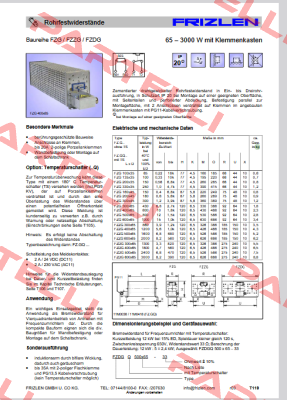 FZG600X65-82 Frizlen