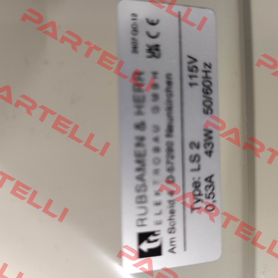 LS 2K Pebble grey RAL 7032 - 115V AC Rübsamen & Herr
