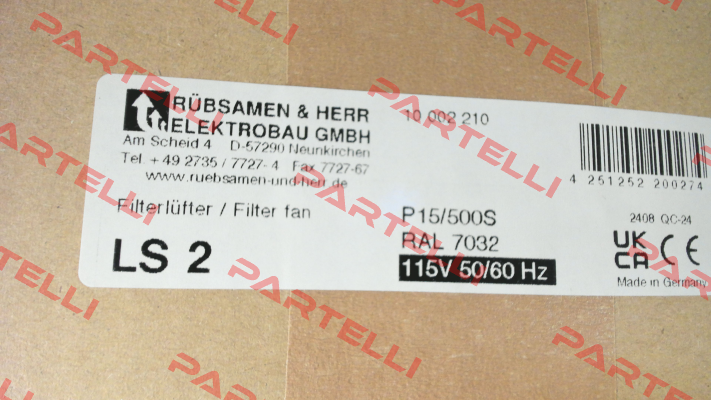 LS 2  115V Rübsamen & Herr