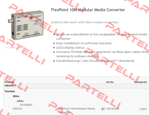 LMC210AE Black Box