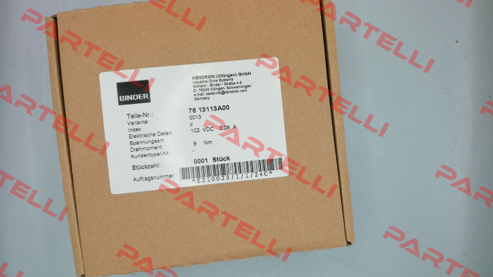 76 13113A00-0013 Binder