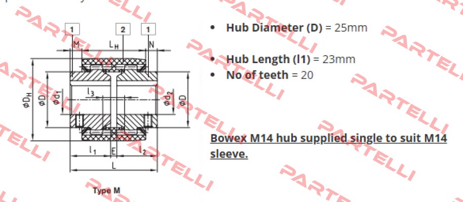 BOWEX-M14-HUB KTR